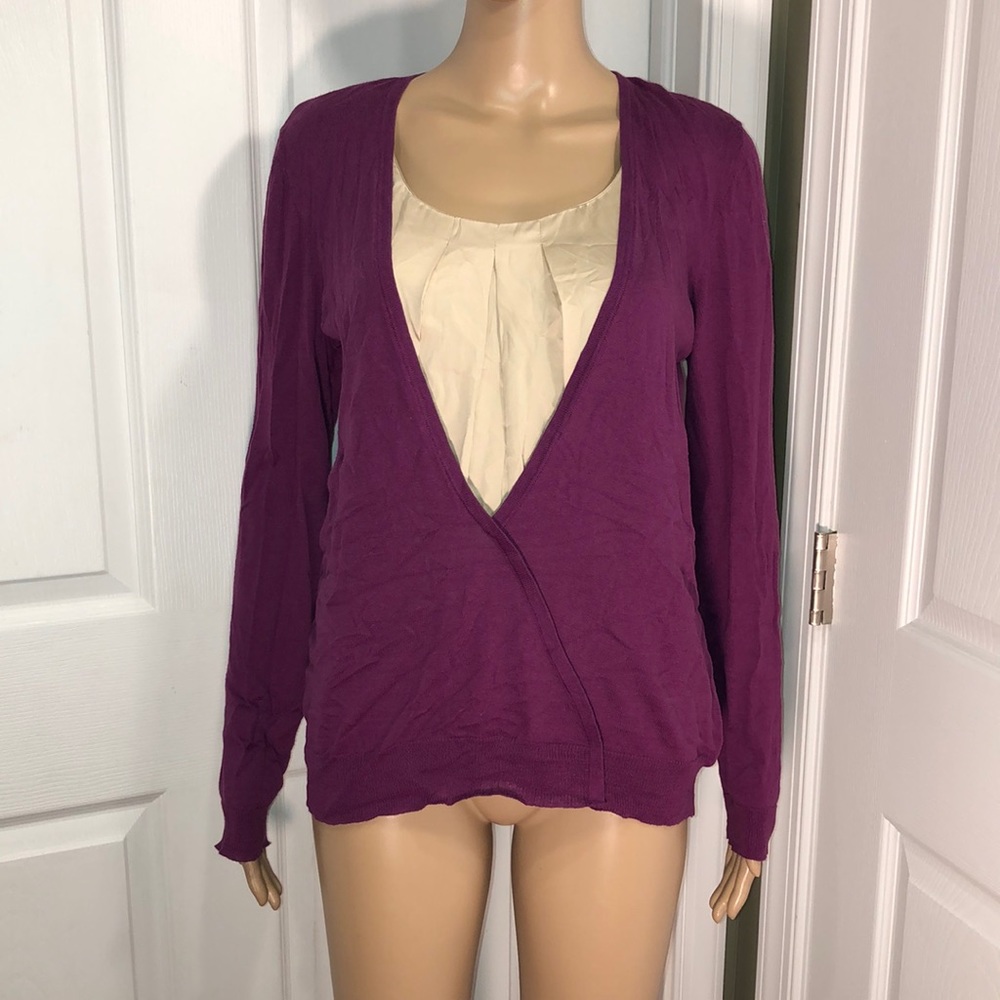 Daisy Fuentes Purple Sweater. NWT. M
